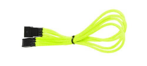 Battleborn Yellow Sleeved 12 inch 4-pin TX4 PWM Fan Power Extension Cable Female to Male