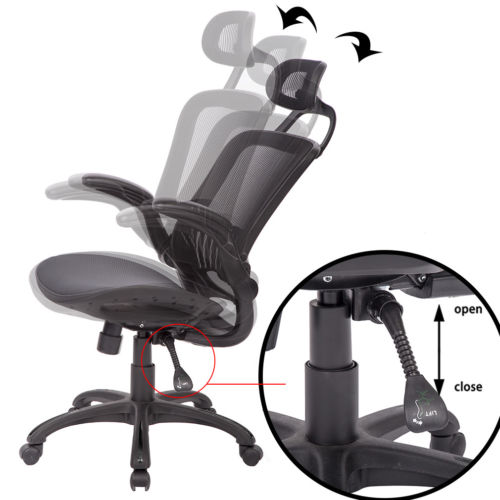 Ergonomic Office Chair High Back Swivel Mesh Chair Computer Desk Task
