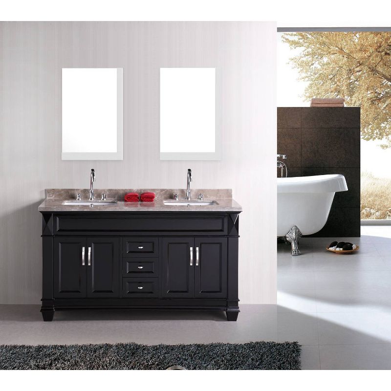 23.5" D2 Modern Plywood Veneer Mirror White - American Imaginations