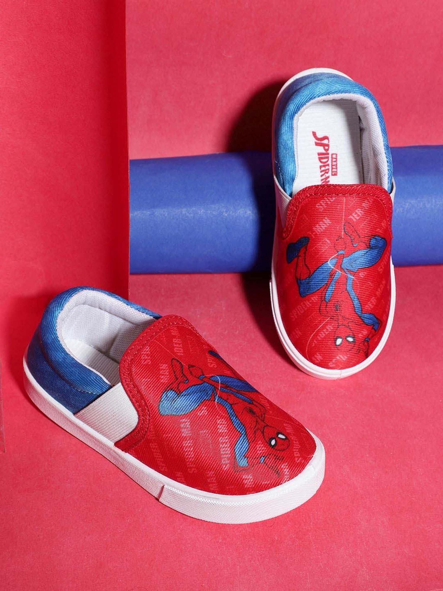 Kidsville Boys Red & Blue Casual Wear Shoe