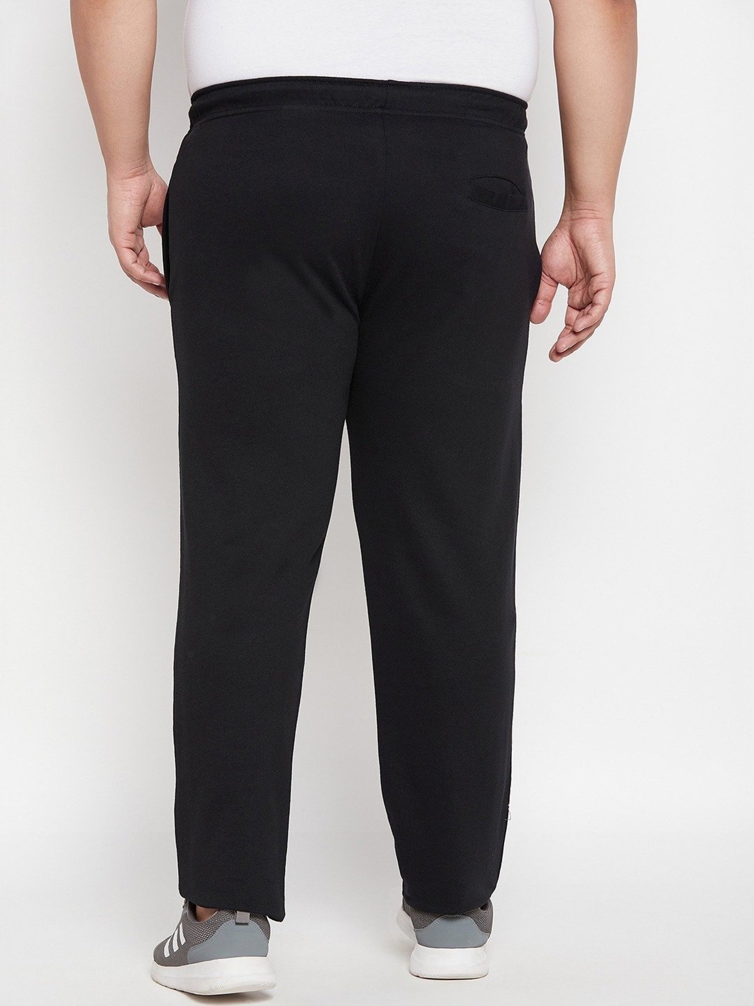 Bigbanana Z Black Cotton Regular Fit Printed Trackpants