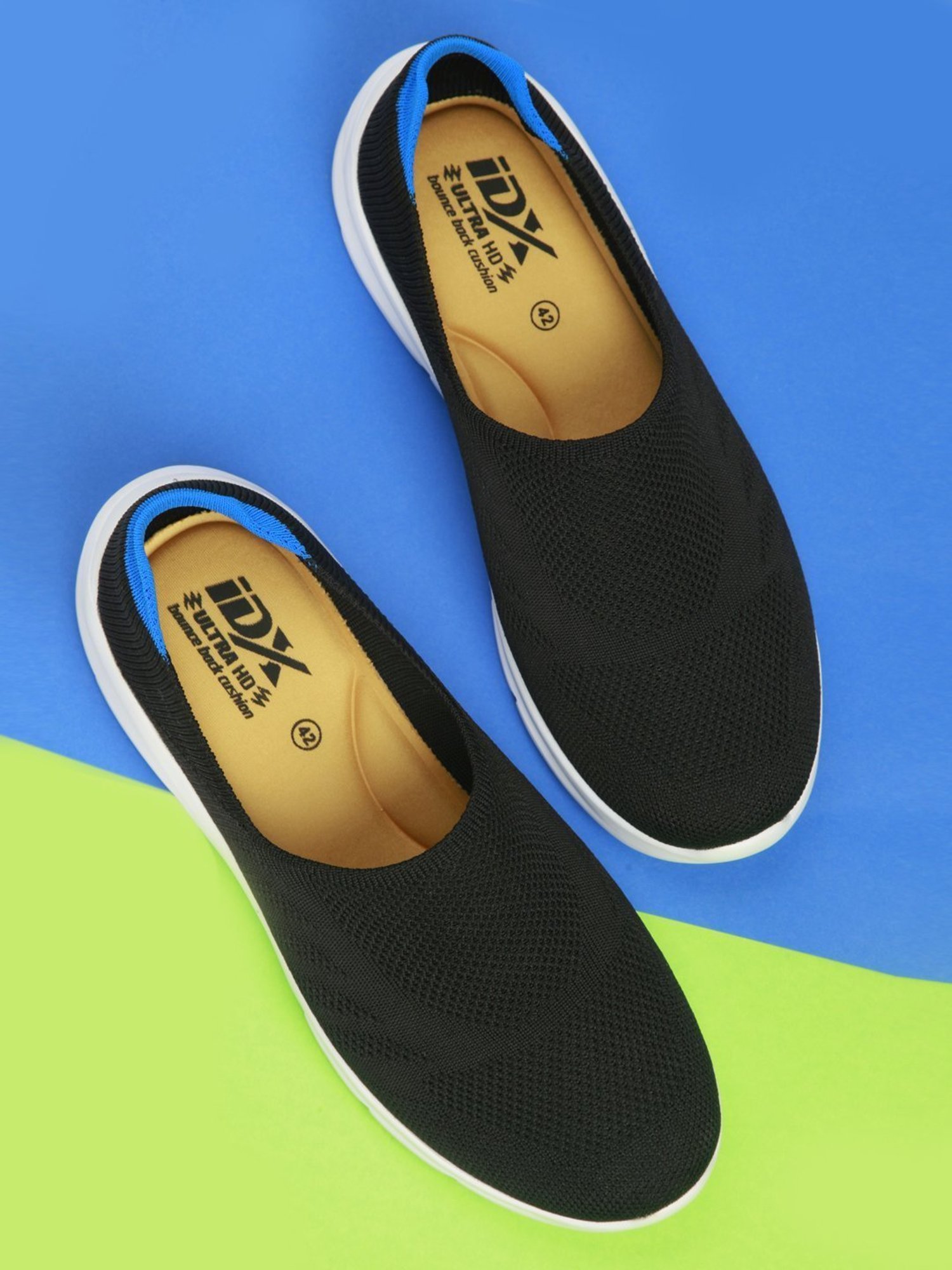 ID Men's Black Walking Shoes