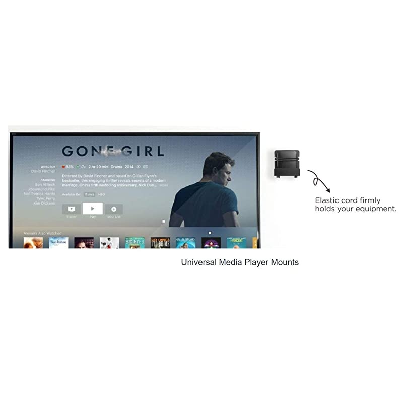 MP-APM-06-02 Streaming Media Player Wall Mounting Bracket for Wide Range of Media Players, Cable and Satellite Boxes, Game Console Such As PS3, PS4, Xbox One S (Wide)