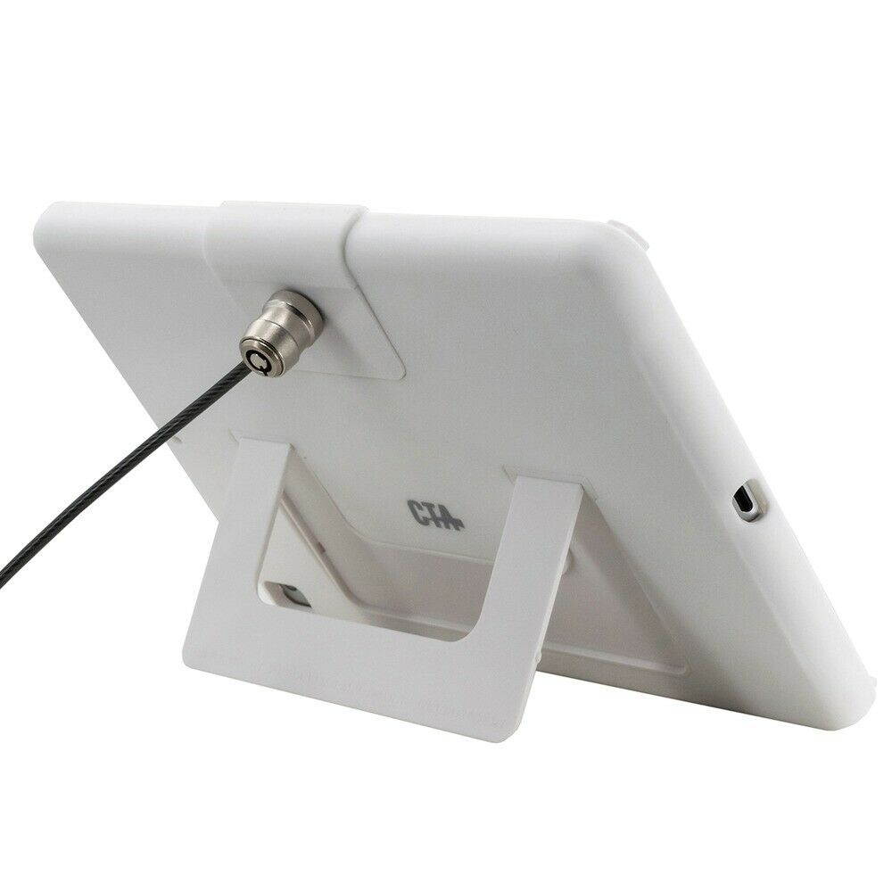 Cta Digital Inc. Pad-Scktw10 Security Case Kickstand And Anti-Theft Cable White