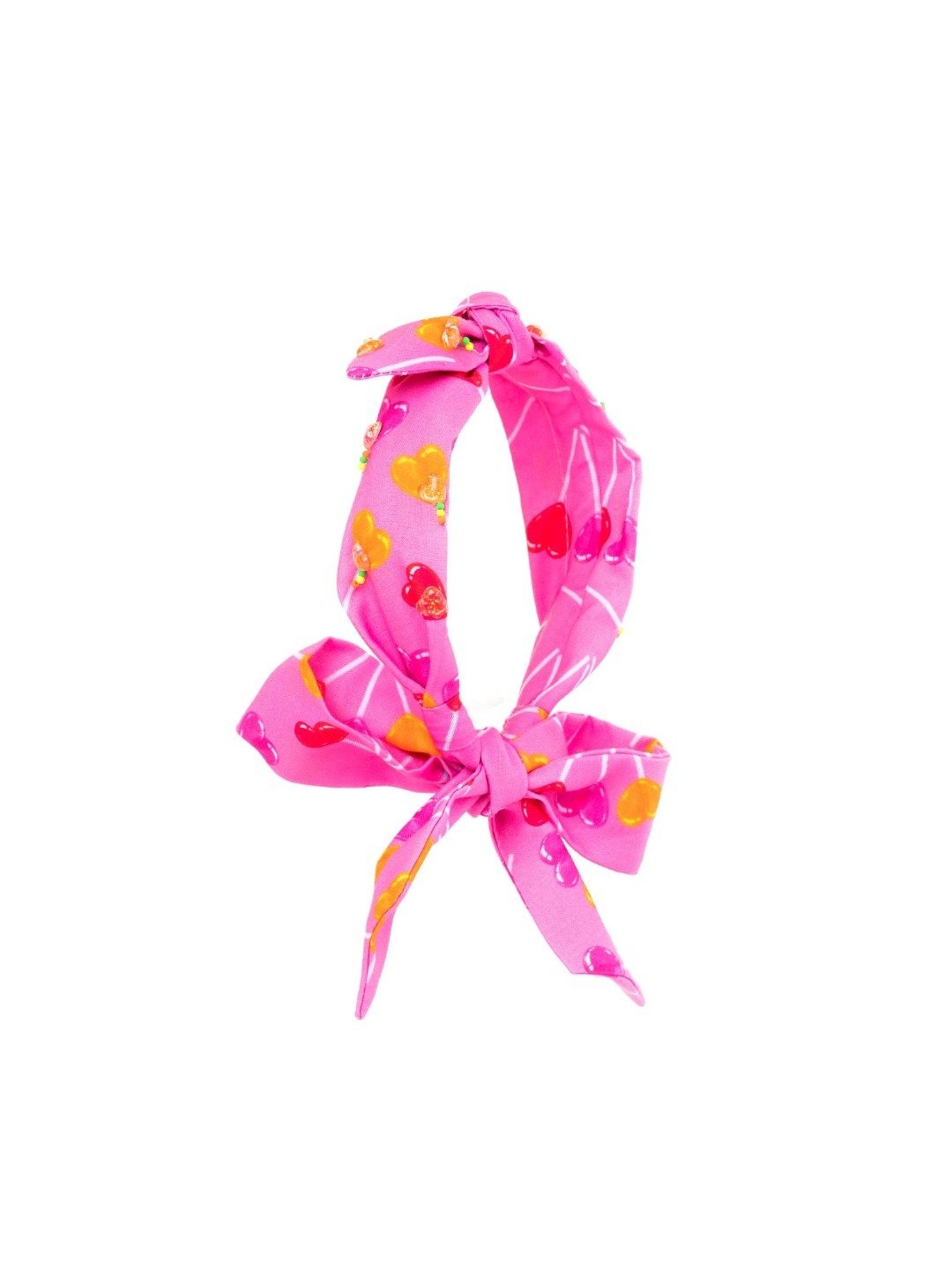 Choko Pink Embellished Hair Band