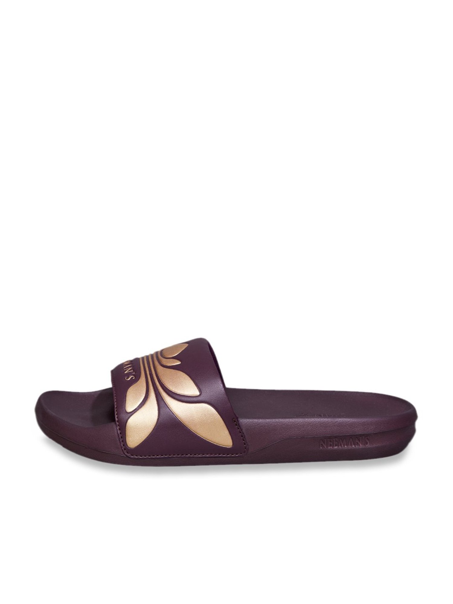 Neemans Women's Red Plum Slides