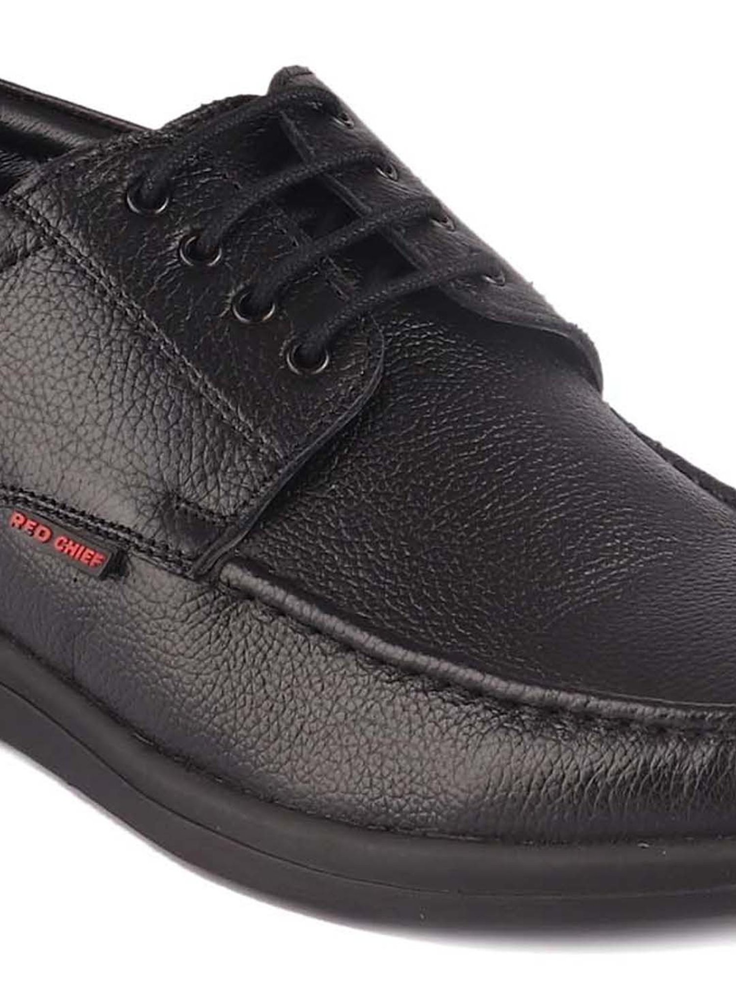 Red Chief Men's Black Derby Shoes