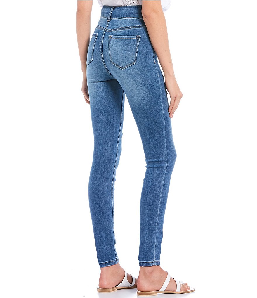 Celebrity Pink Destructed Mom Jeans