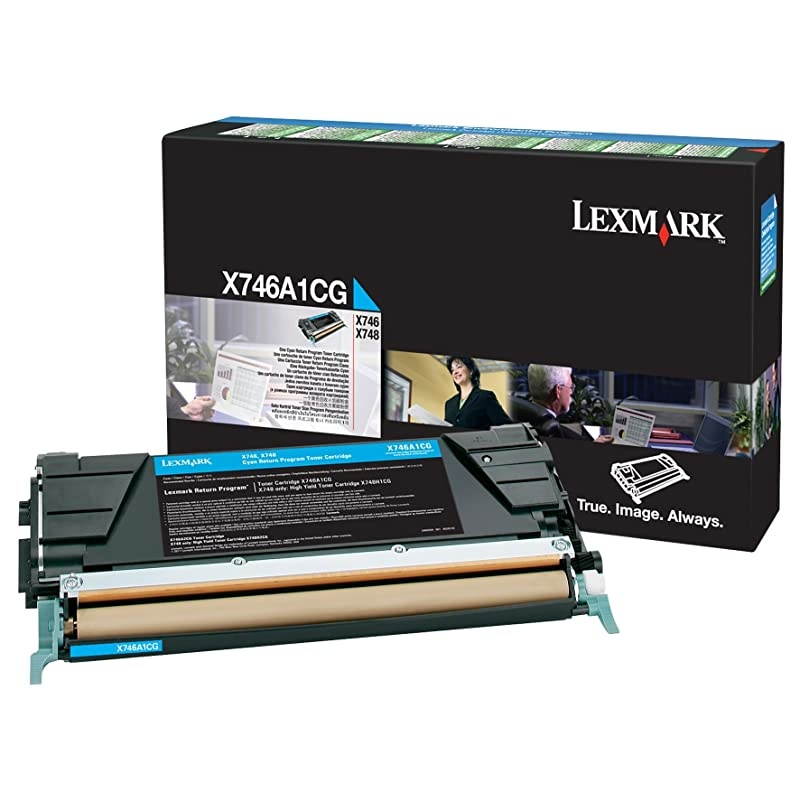 X746A1CG X746 X748 Toner Cartridge (Cyan) in Retail Packaging