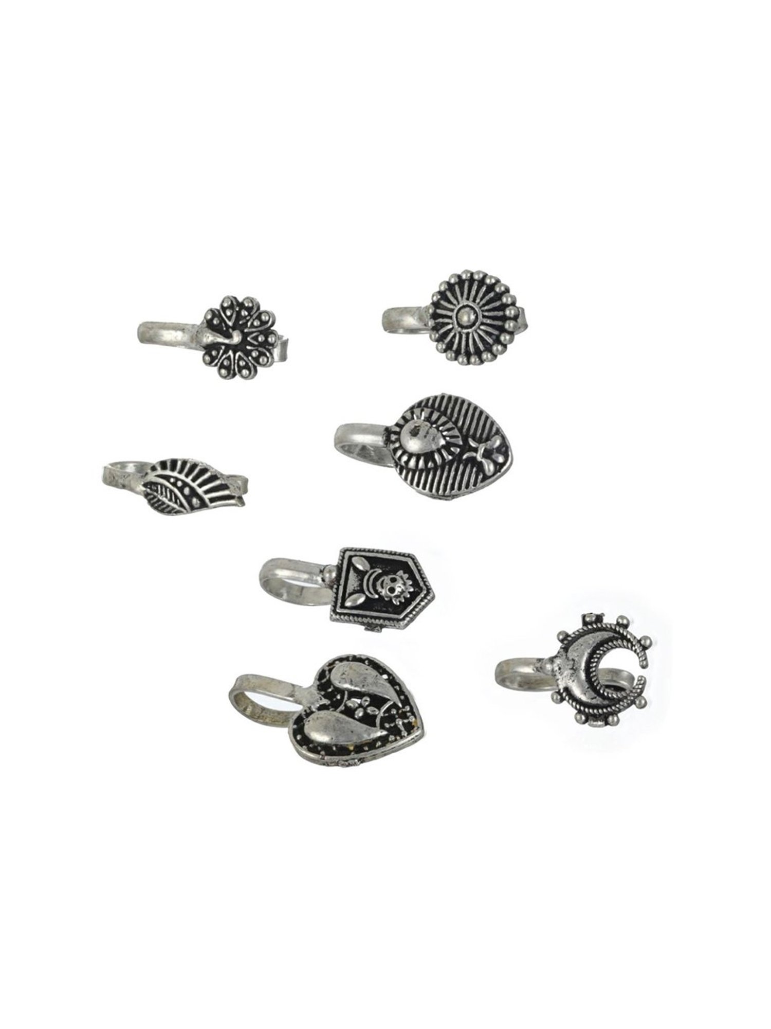 Teejh Aahna Silver Nose Ring