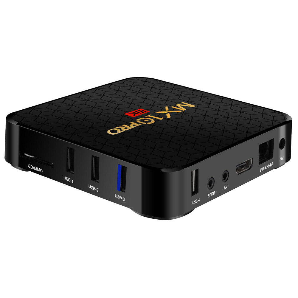 MX10 PRO 4GB/32GB 6K Android 9.0 TV BOX Allwinner H6 Quad Core USB WiFi 3D Media