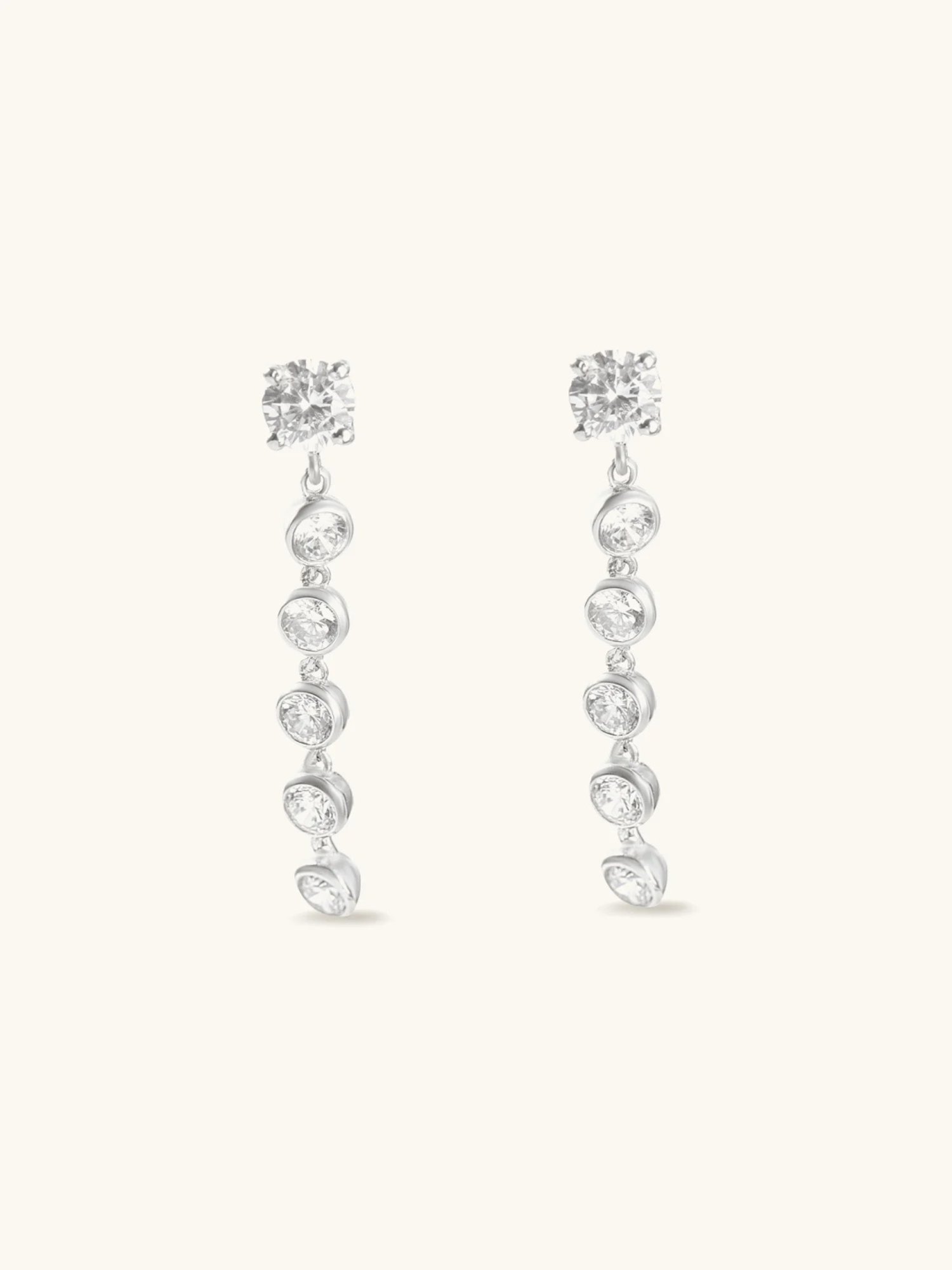 Mabel 92.5 Sterling Silver Drop Earrings for Women