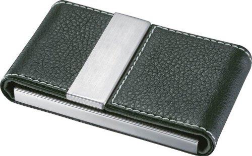 Visol Products Carlisle Black Leather and Business Card Holder