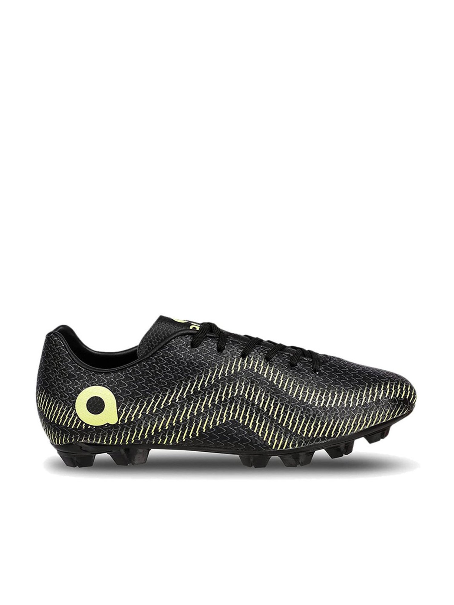 AIVIN Men's Rattle Snake Black Football Shoes