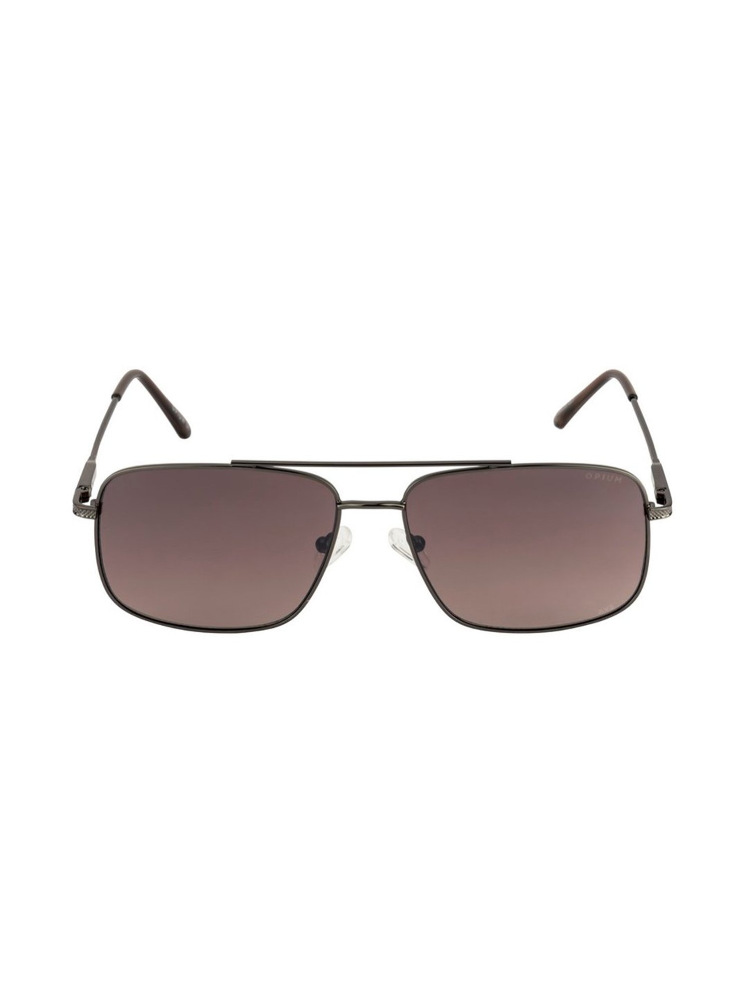 Opium Brown Square Sunglasses for Men