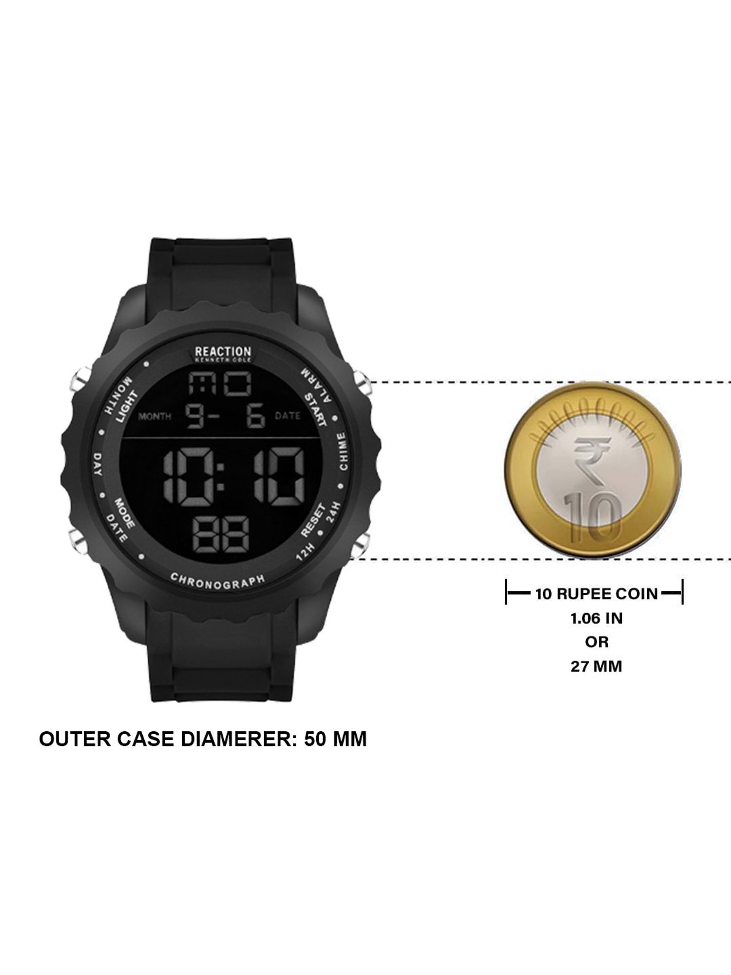 Reaction Kenneth Cole KRWGP2191401 Hugh Chronograph Watch for Men