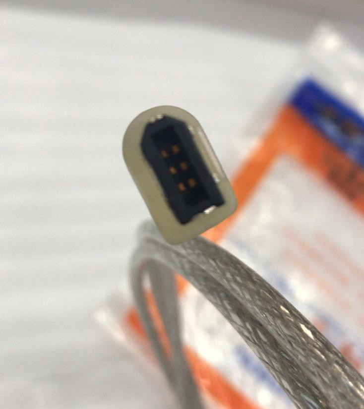 Micro Connectors, Inc. 6 feet Firewire Cable 1394B 9 Pin to 6 Pin (E07-238)