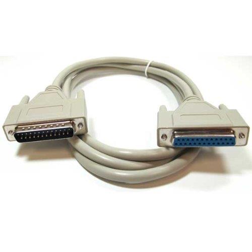 SF Cable, DB25 Male/Female Extension Cable, Beige (10 Feet)