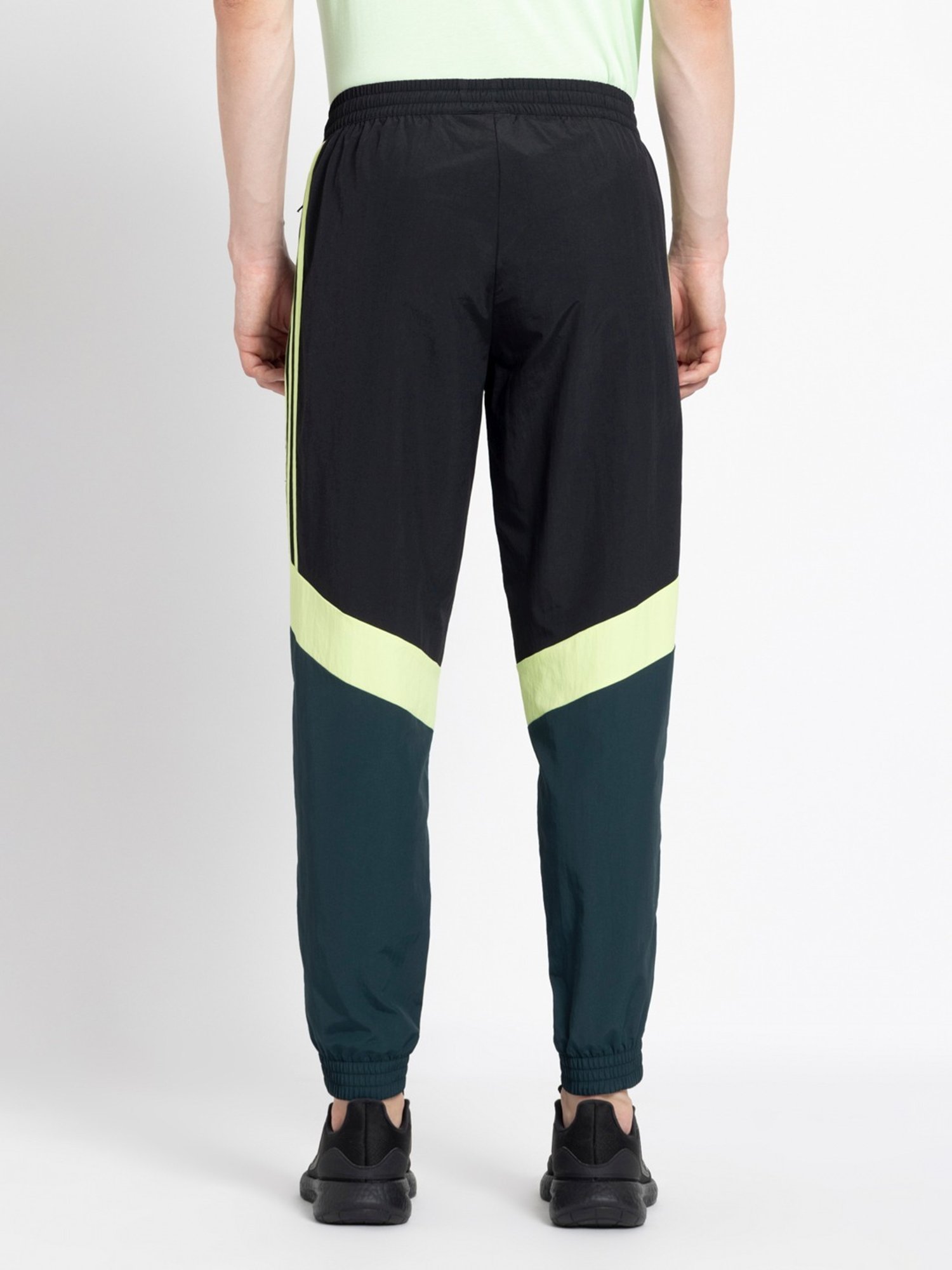 Adidas Black Regular Fit Printed Joggers