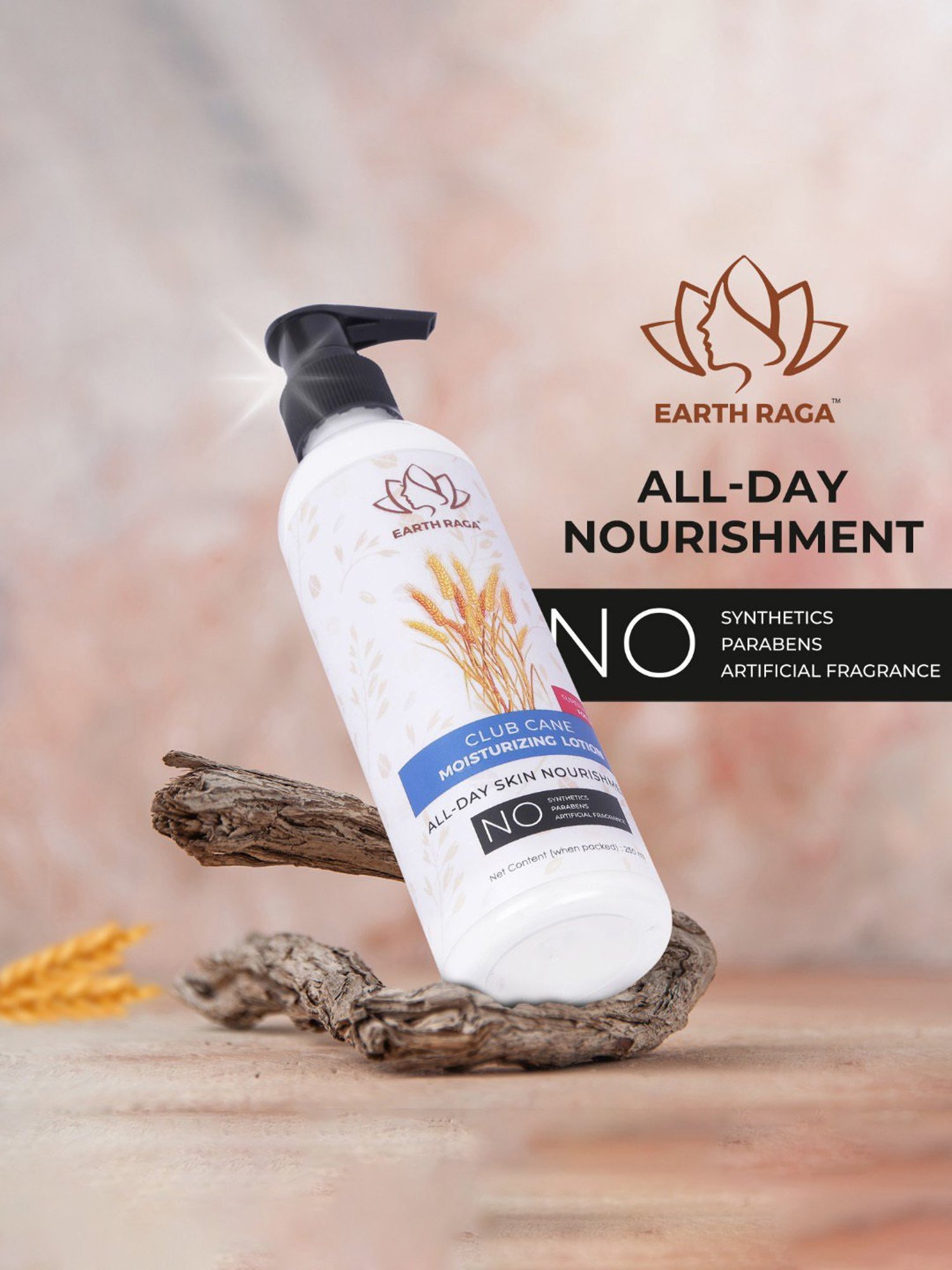 Earthraga Club Cane Body Lotion - 250 ml