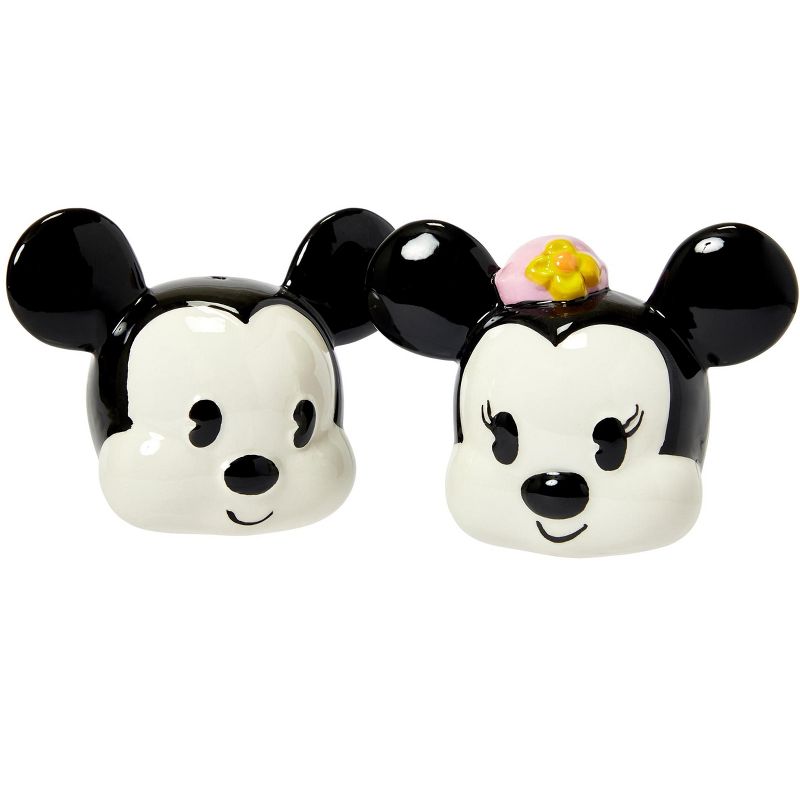 Seven20 Disney Mickey Mouse & Minnie Mouse Salt & Pepper Shaker Set | Ceramic Shakers