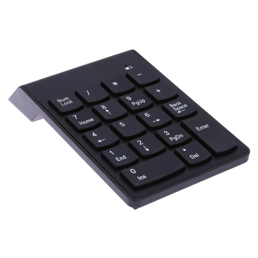 High Quality Ultra-thin Portable Wireless 2.4G Mini 18-keys Num Pad Numeric Number Keypad Keyboard for Laptop Notebook