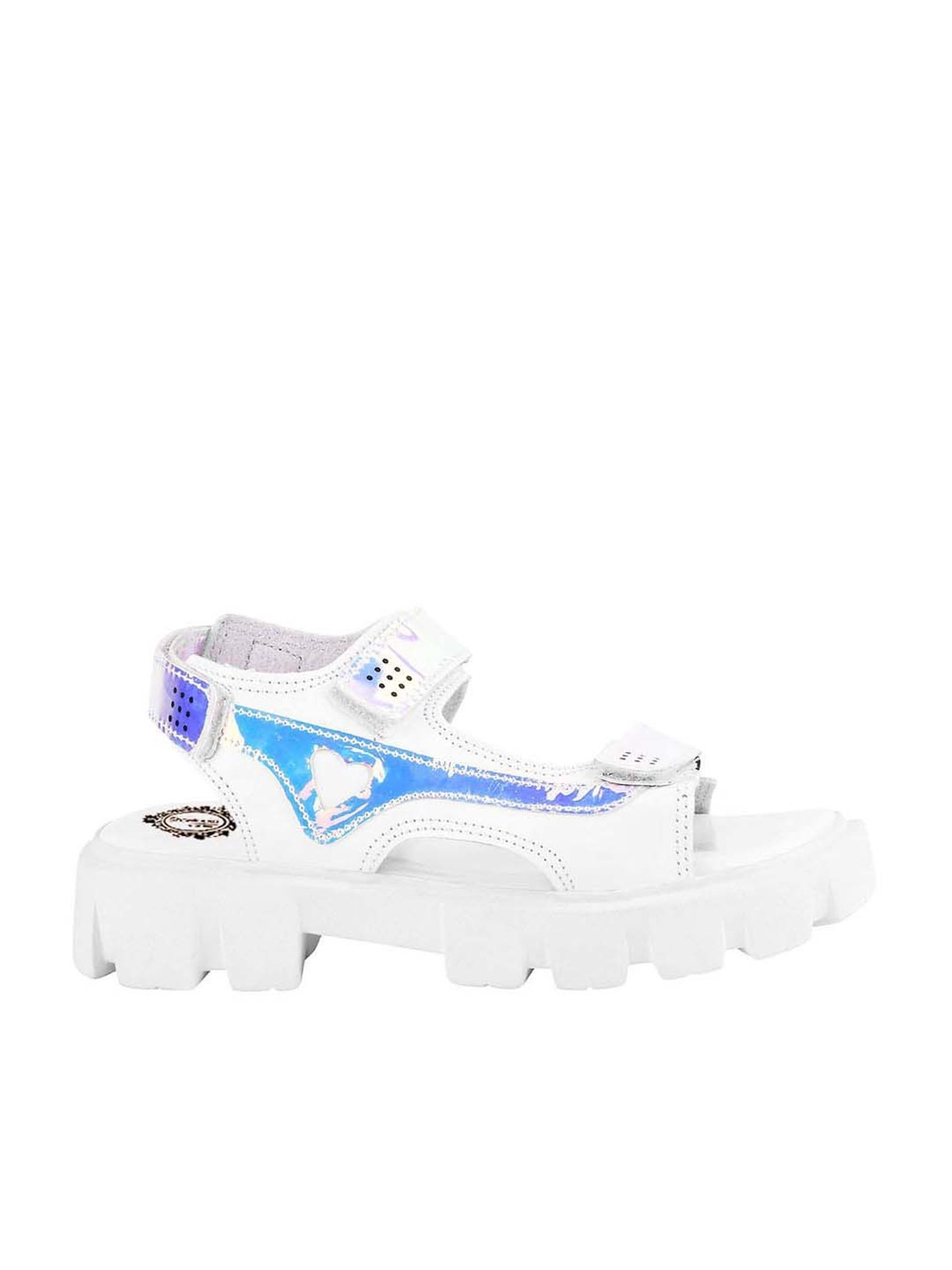 Shoetopia Kids White Floater Sandals