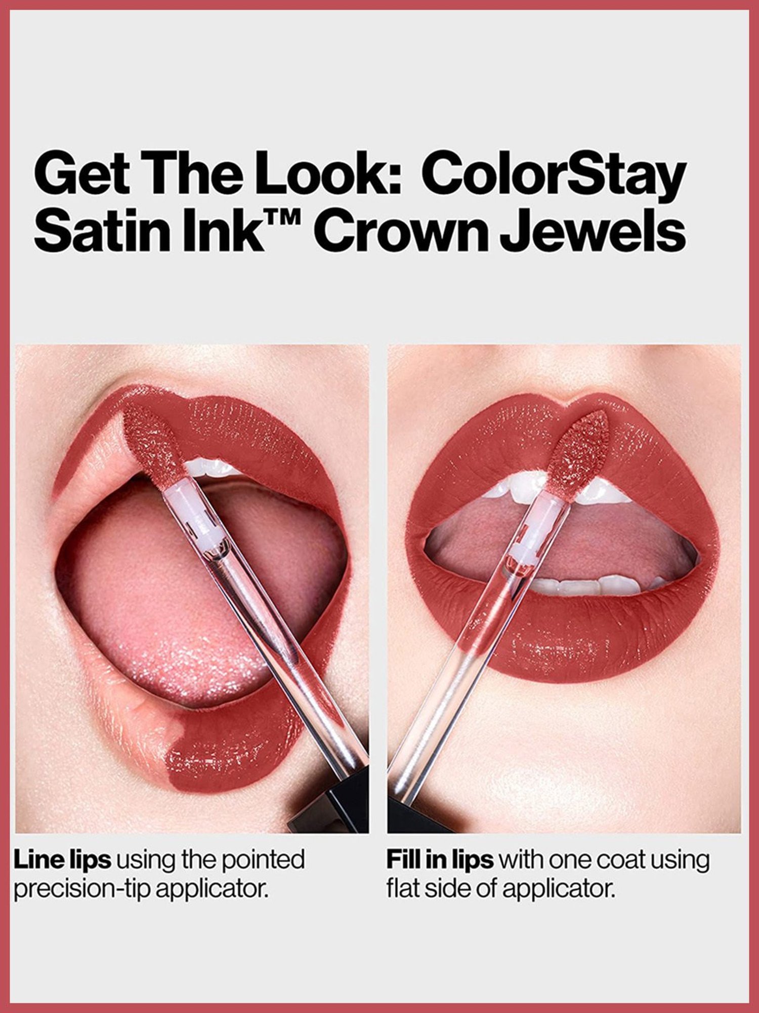 Revlon ColorStay Satin Ink Crown Jewels Liquid Lipstick Majestic Rose - 5 ml