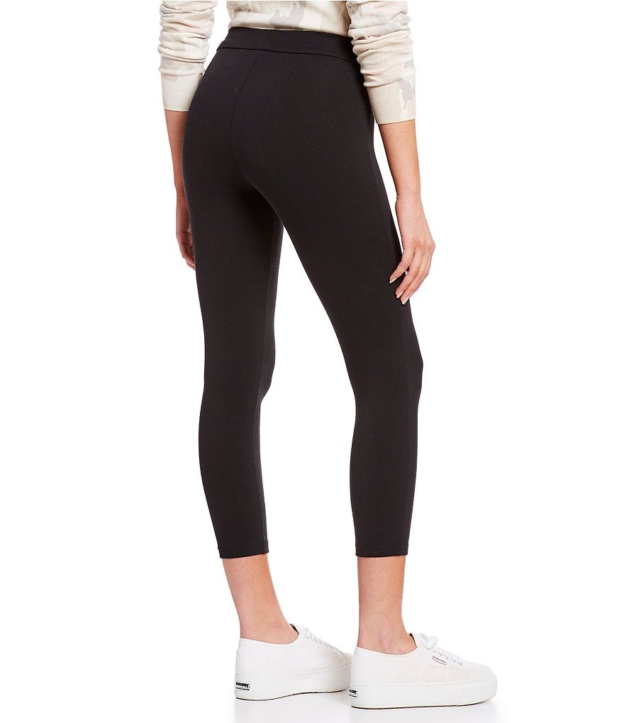 HUE Blackout Cotton Capri Leggings