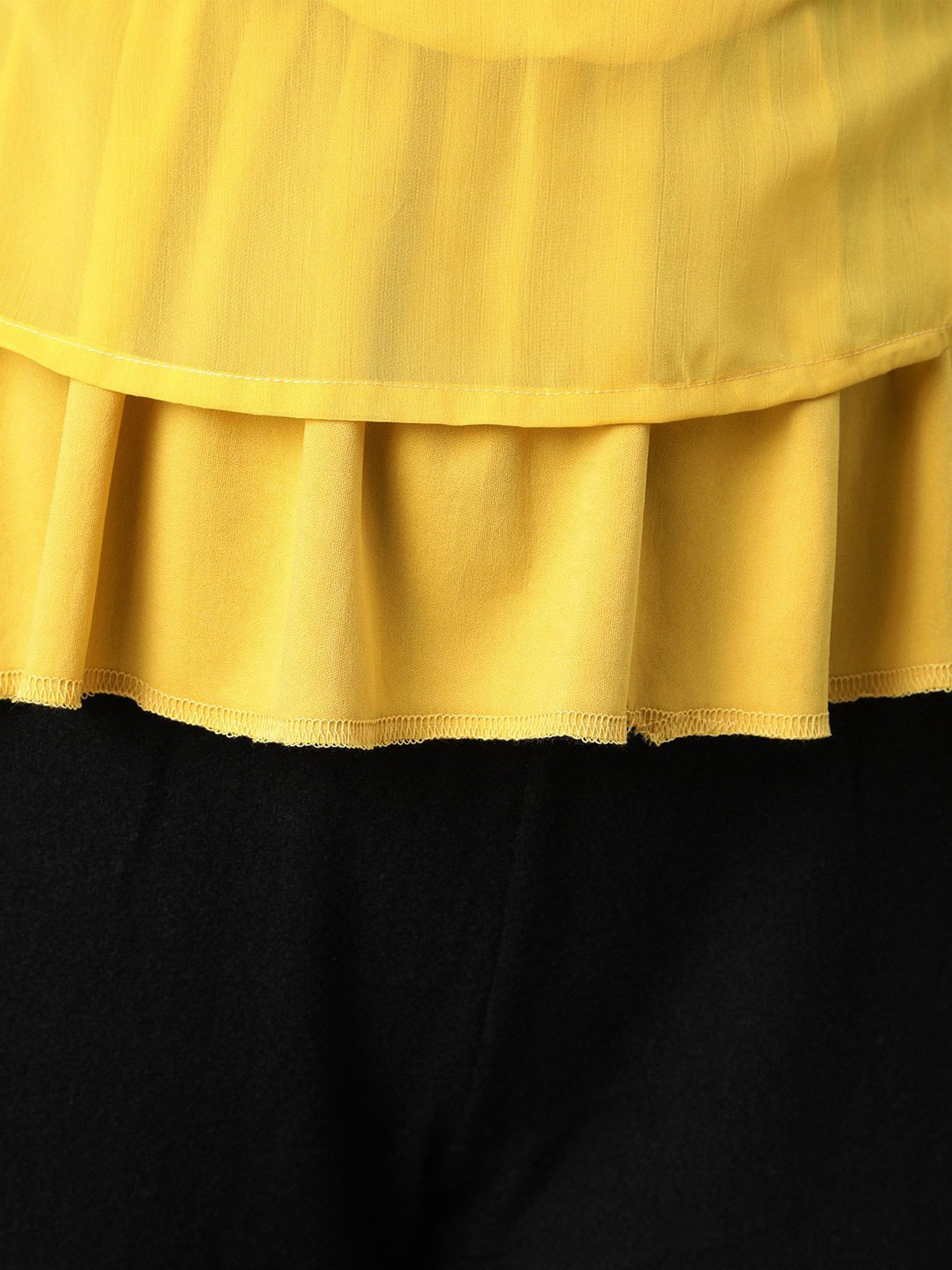 Sera Yellow Regular Fit Top