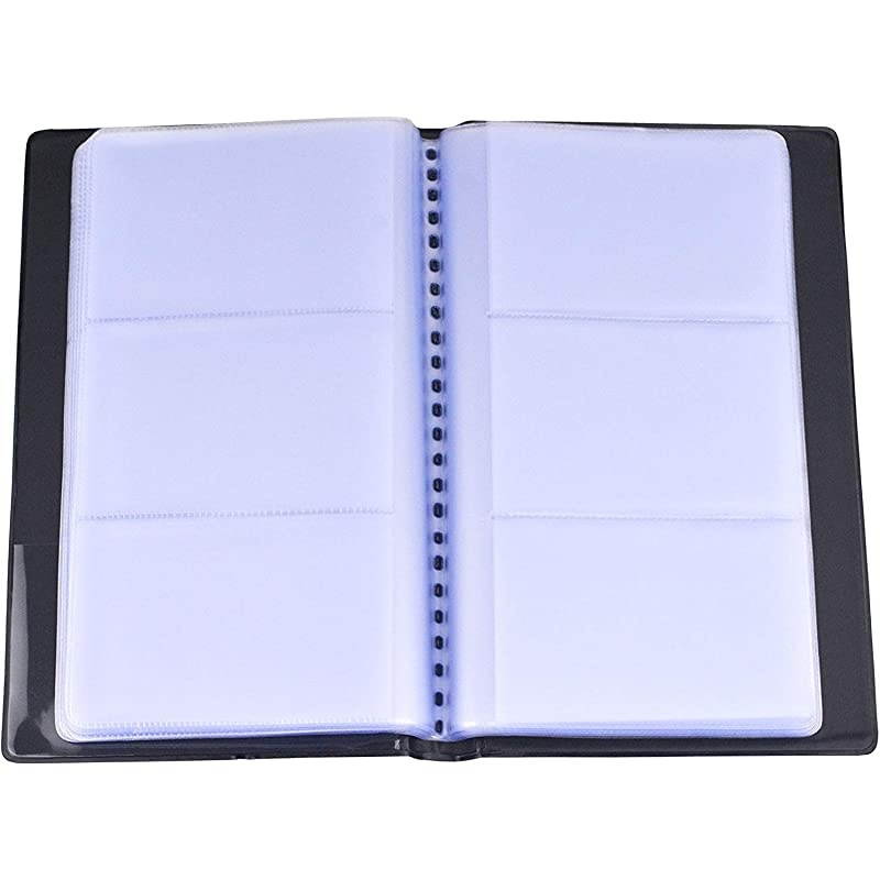 Business Card Book Holder Name Card Organizer Professional Office Journal Namecard Holder Organizer Holds 240 Cards Black 2 Pack