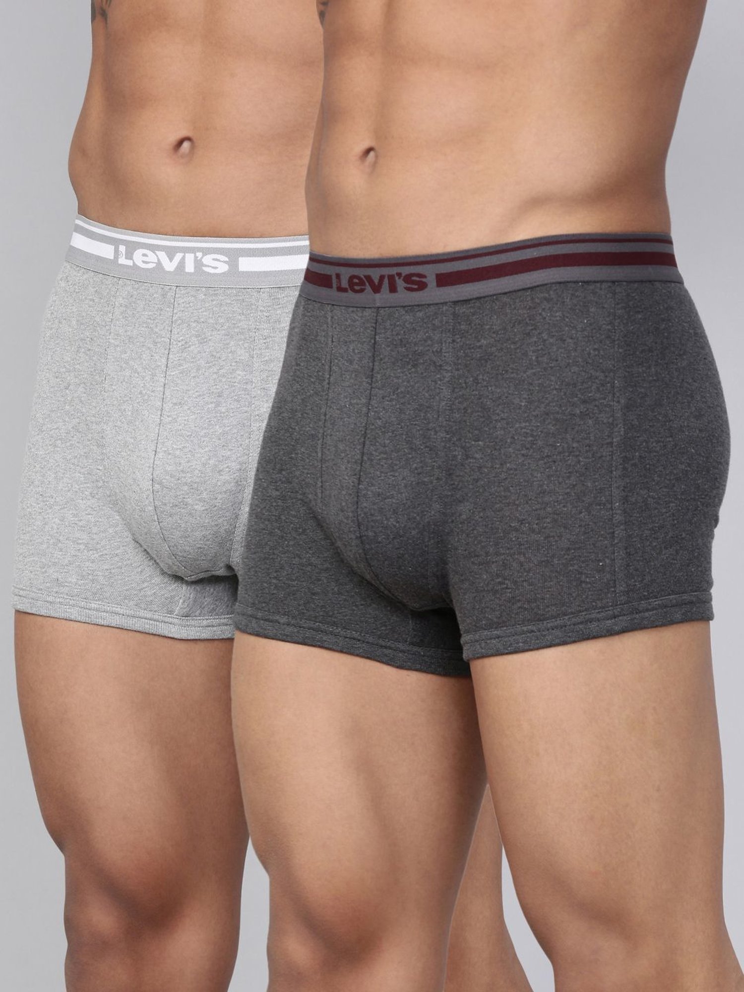 Levi's Multi Cotton Regular Fit Trunks - Pack Of 2