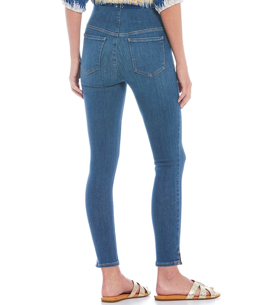 NYDJ Super Skinny Stretch Denim Pull-On Side Slit Hem Jeans