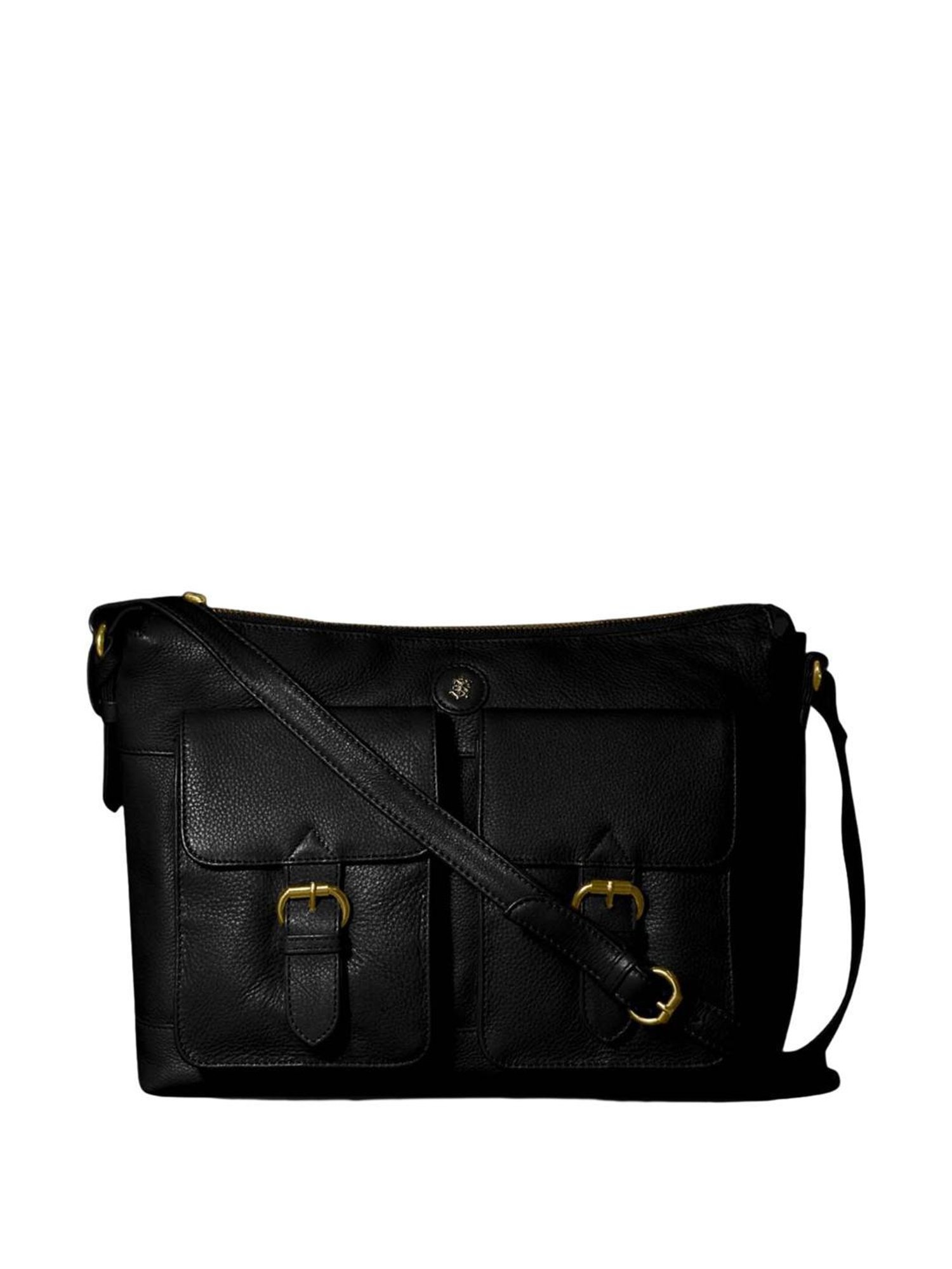 Tortoise Go Everywhere Jayna Black Solid Medium Cross Body Bag