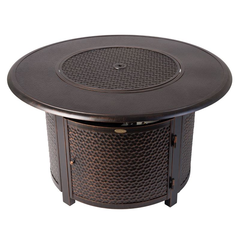 Weyland Round LPG Fire Pit - Antique Bronze - Fire Sense