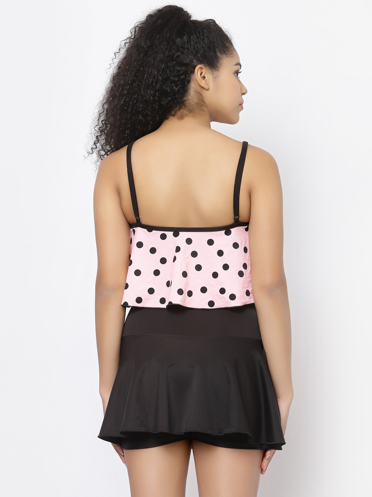 Cukoo Peach Printed Swimwear Set