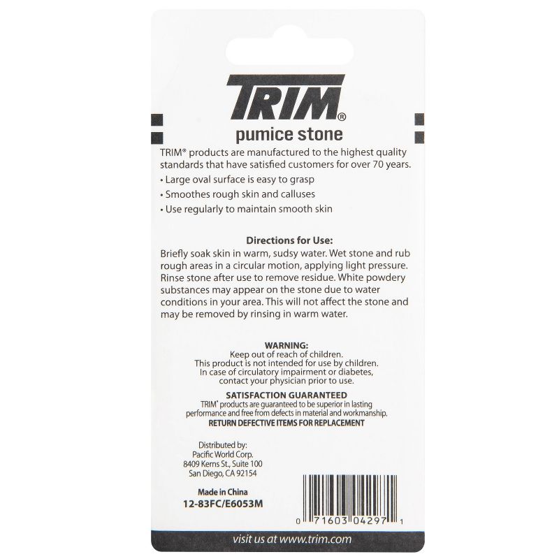 Trim Neat Feet Easy-to-Grip Oval Pumice Stone