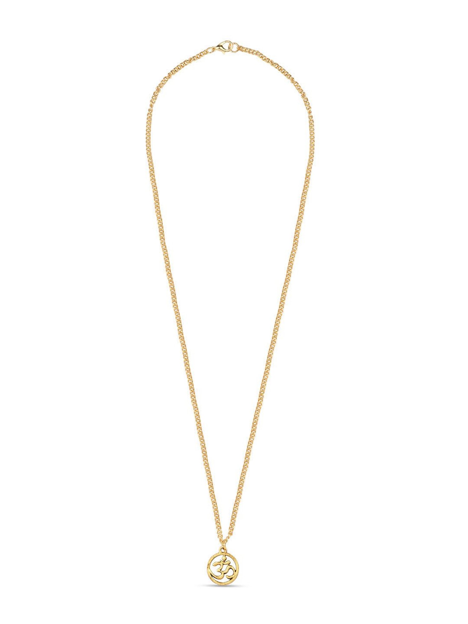 The Bro Code Silver-Plated OM Pendant Necklace for Men