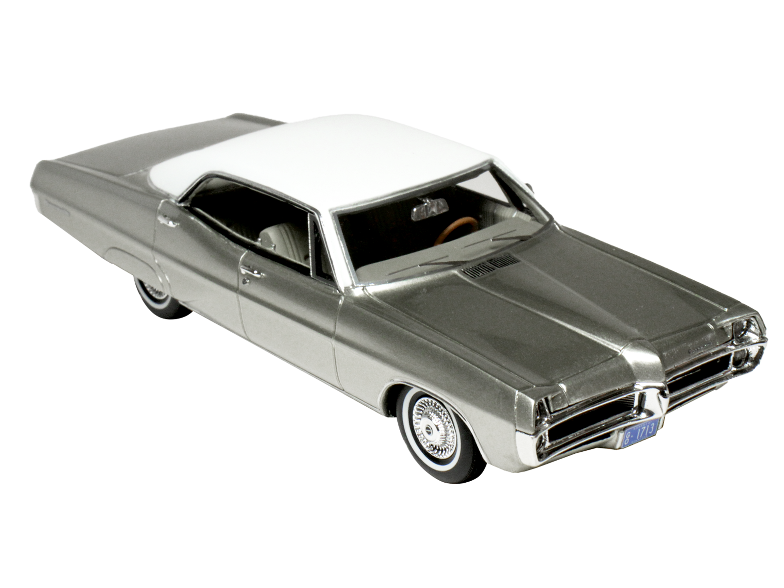 1967 Pontiac Bonneville Champagne Gold Metallic with White Top Limited Edition to 200 pieces Worldwide 1/43 Model Car by Goldvarg Collection