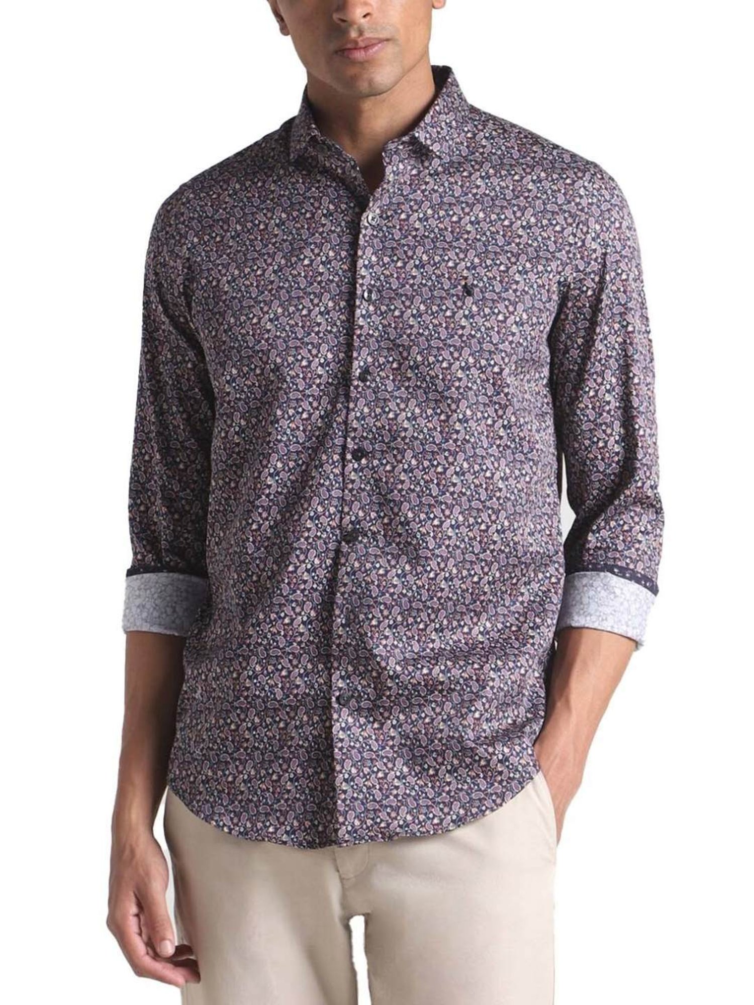 Simon Carter London Multicolor Printed Slim Fit Shirt