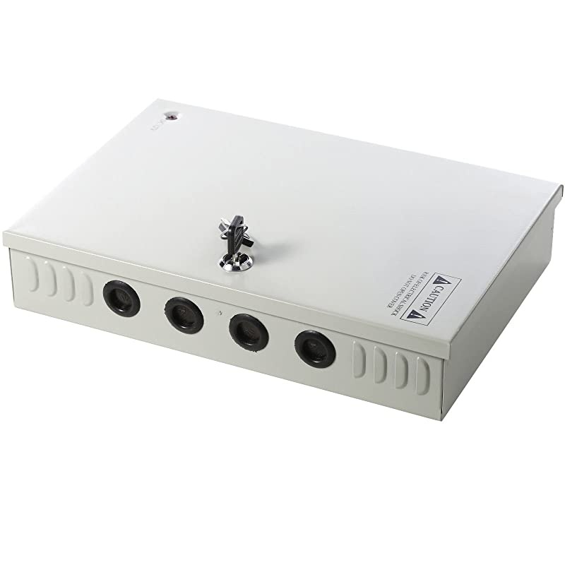 18 Channel Power Supply Switch Box CCTV Camera Distribution DC12V 30A Output