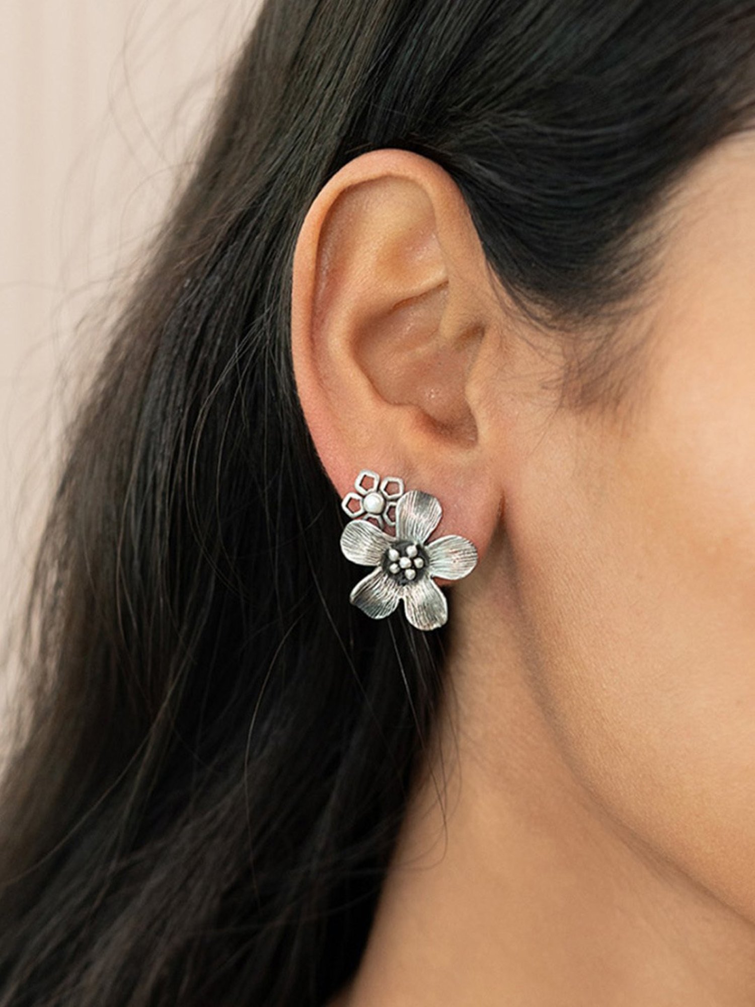 Shaya 92.5 Sterling Silver Marie C Earrings for Women