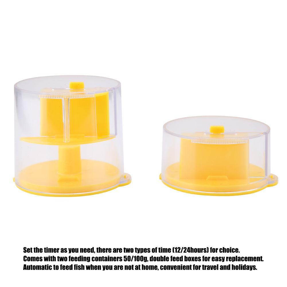 Automatic Fish Feeder Auto Food Dispenser Feeding Tool Adjustable Feeding Outlet Timer Automatic Feeder Fishing