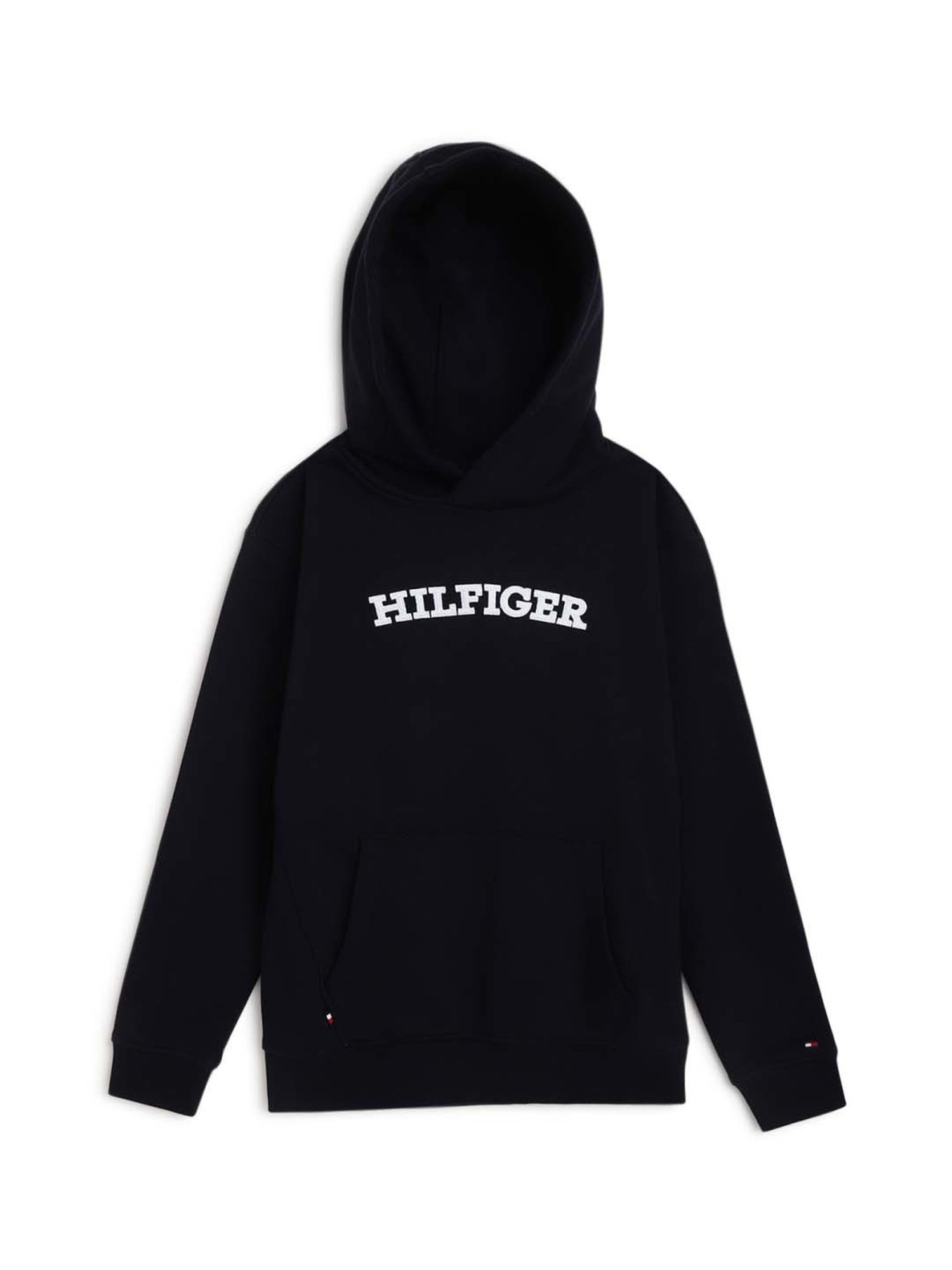 Tommy Hilfiger Kids Navy Graphic Full Sleeves Hoodie