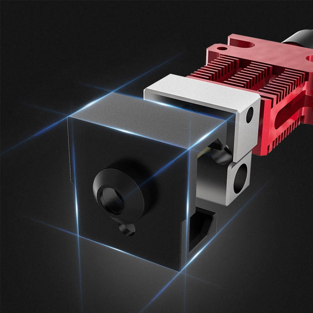 Original Creality Assembled Full Extruder Hotend Kit with Heating/Cooling/Leveling System 0.4mm Nozzle Aluminum Heating Block 100K Ohm Thermistor 24V Compatible with Creality CR-6 SE 3D Printer