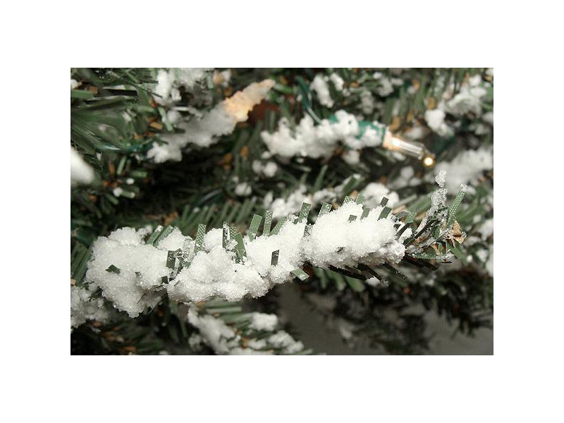 Darice 4' Pre-Lit Slim Snowy Flocked Alpine Artificial Christmas Tree - Clear Lights