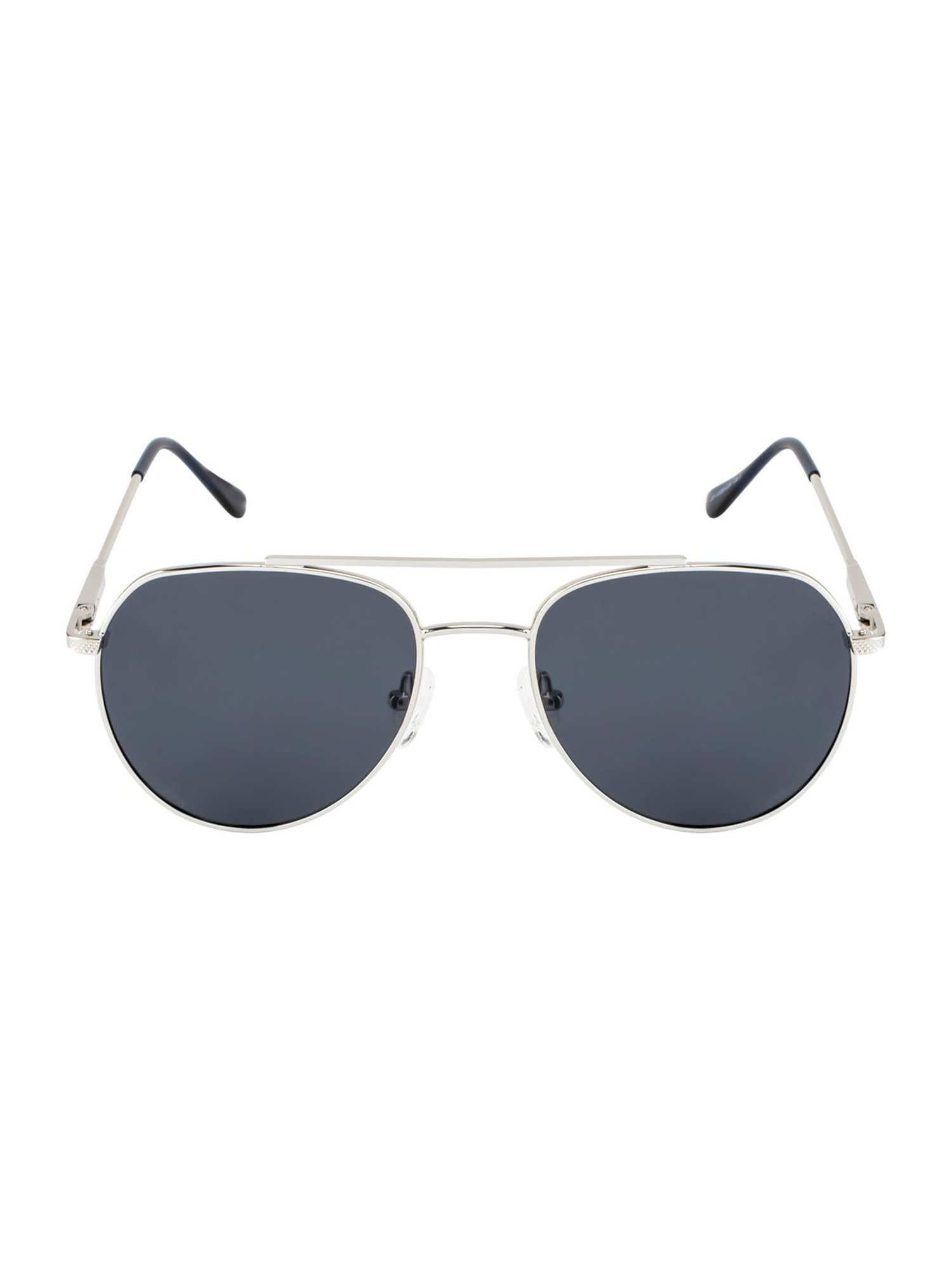 Opium Grey Full Rim Aviator Sunglasses For Men