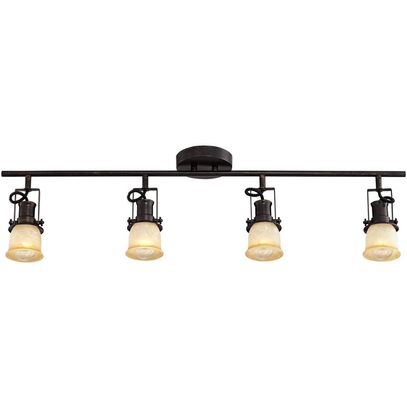 Pro Track 34 1/8" Wide Bronze Finish 4-Light Track Fixture