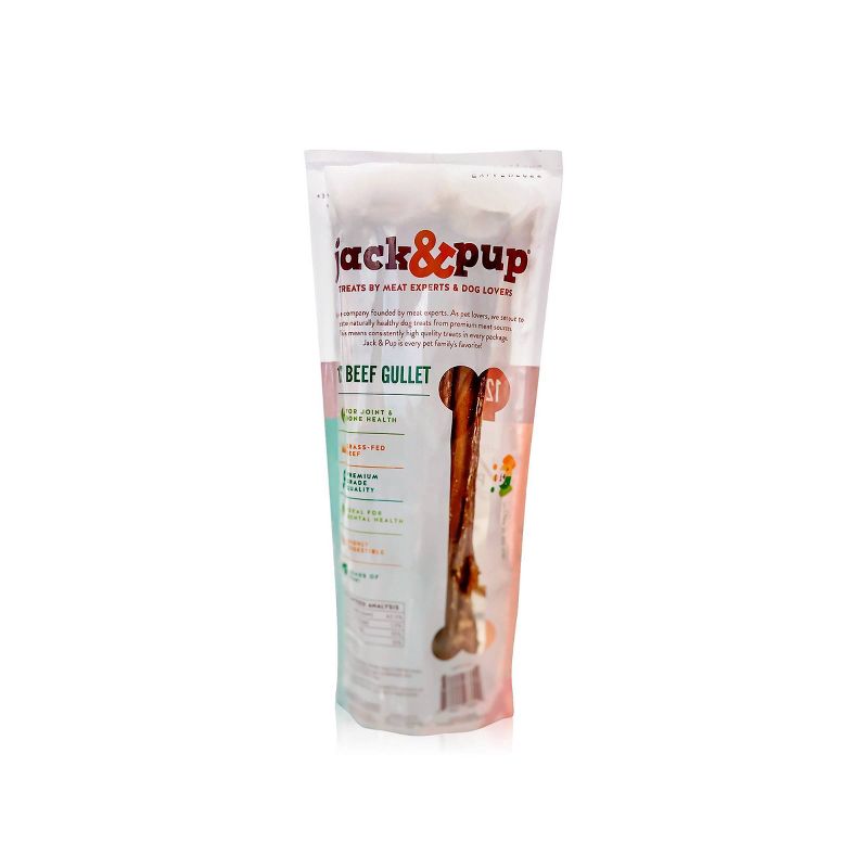 Jack & Pup Beef Jerky Dog Treats - 6pk