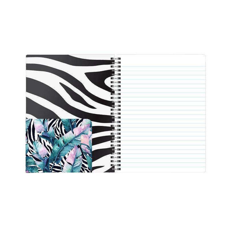 120 sheet 1 Subject Spiral Notebook 7"x5" Exotic Vacation Collection Botanical 100% Tree Free - Geo SweetStainable